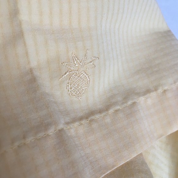 #73 Cubavera Rayon Home Aid Short Sleeve Button Front Shirt Men's Size L Yellow - Picture 6 of 9